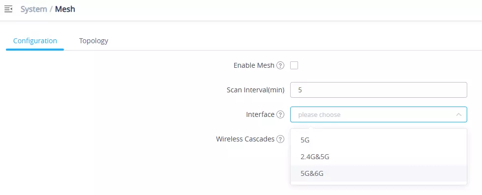 Configurações de Mesh no GWN76XX