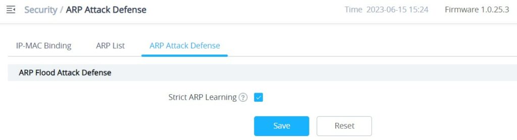 Configuração de Defesa contra Ataque ARP