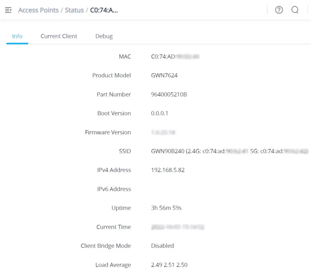 Mensagem de confirmação para reiniciar o Access Point
