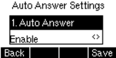 Configuração de atendimento automático na interface do telefone