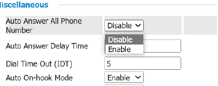 Configuração de atendimento automático na interface web