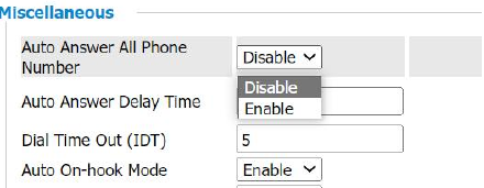 Configuração de atendimento automático na interface web