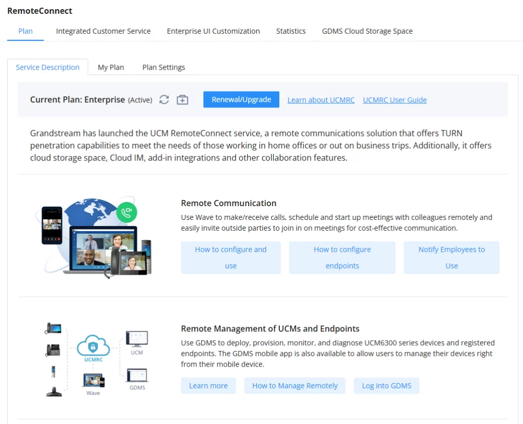 Configuração de RemoteConnect