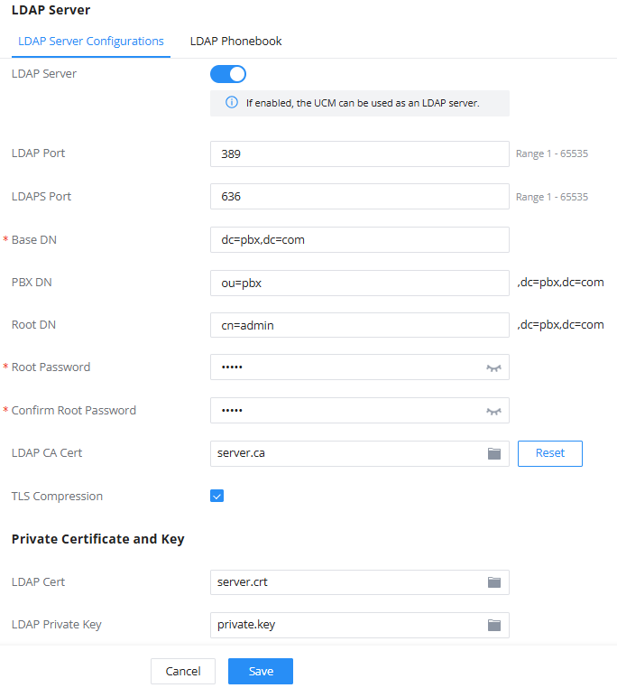 Configuração de Servidor LDAP