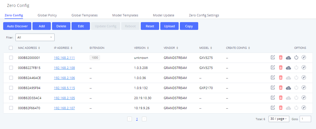 Interface de Gerenciamento de Dispositivos