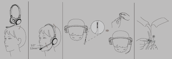 Ajuste do headset UH36