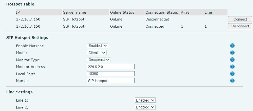 Configuração do Cliente Hotspot SIP