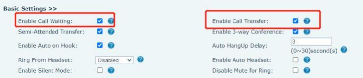 Interface de Chamada em Espera