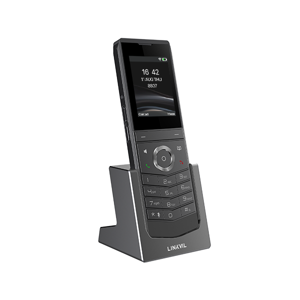 Visão geral do telefone Fanvil W611W e seus acessórios