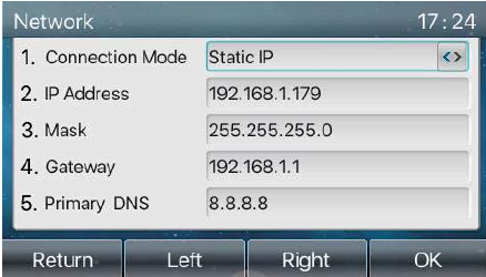 Configurações de Rede com IP Estático