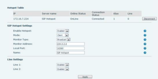 Configuração do Cliente Hotspot SIP