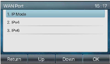 Configurações de Modo de Rede