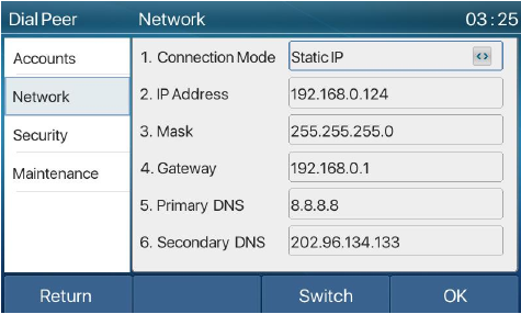 Configuração de Rede Estática IPv4