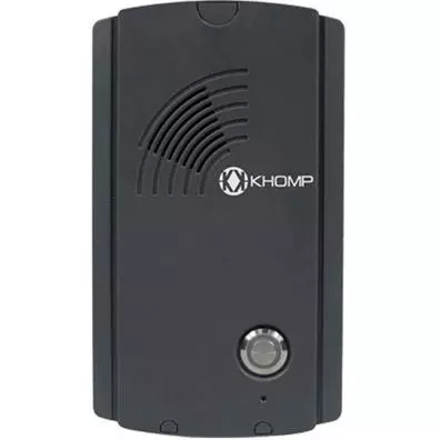 Porteiro IP Khomp IP Wall 201 SIP com 2 Relés e Interface Wiegand