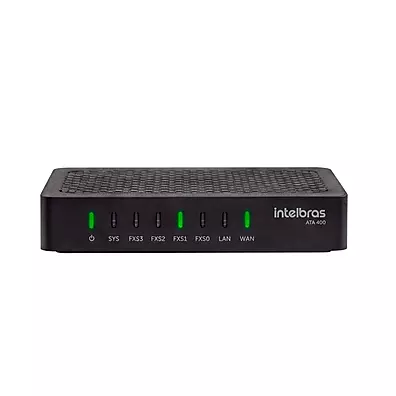 ATA 400 Intelbras - Adaptador IP VoIP com 4 Portas FXS para Telefones Analógicos