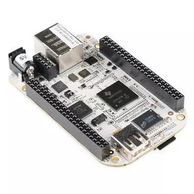 Placa BeagleBone Black Rev C - Cortex-A8 1GHz, 512MB DDR3L, 4GB eMMC, HDMI e Ethernet