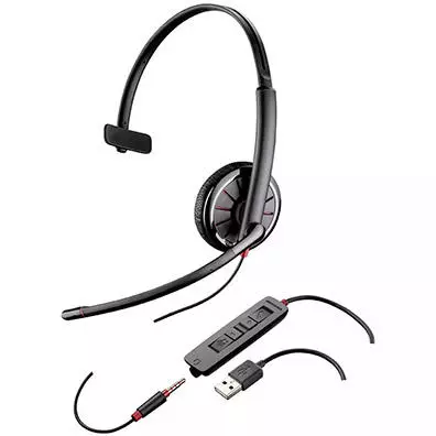 Headset Plantronics Blackwire C315-M Mono USB e P3 para PC e Celular