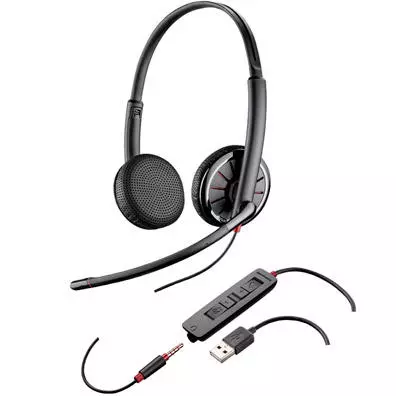 Headset Plantronics Blackwire C325-M USB com Microfone Boom para PC e Mac