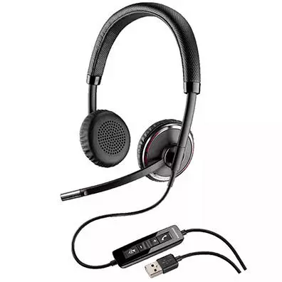Headset Plantronics Blackwire C520-M USB Biauricular Estéreo com Smart Sensor e Microfone com Cancelamento de Ruído