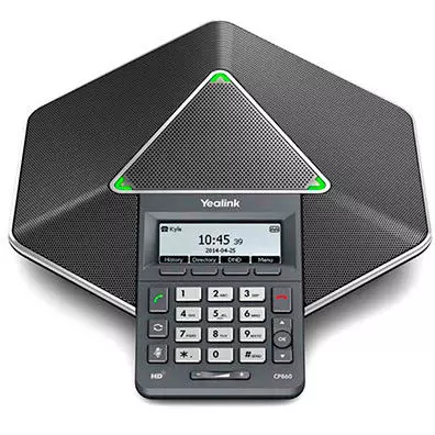 Audioconferência IP Yealink CP860 — Telefone de Conferência HD com 3 Microfones 360° e PoE