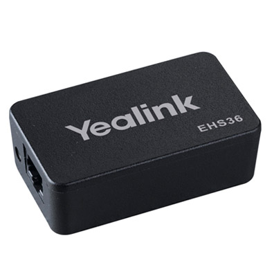 Adaptador EHS Yealink EHS36 para Headsets Sem Fio Jabra, Plantronics e Sennheiser