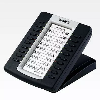 Módulo de Expansão Yealink EXP39 com LCD Gráfico 160x320 e 20 Teclas Programáveis para IP Phones SIP-T26P e SIP-T28P