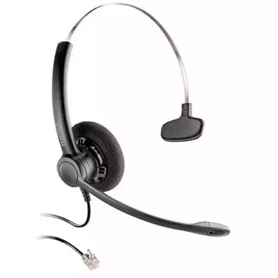 Headset Plantronics Practica SP11 Monoauricular com Microfone com Cancelamento de Ruído – Conexão Modular (RJ9)