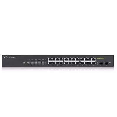 Switch Zyxel GS1900-24HP 24 Portas Gigabit PoE Smart Managed com 2 Slots SFP