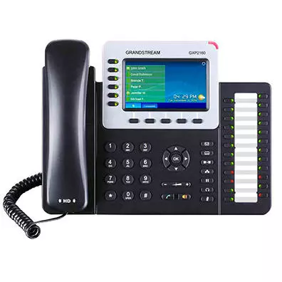 Telefone IP Grandstream GXP2160 - 6 Linhas SIP, 24 Teclas BLF, PoE Gigabit