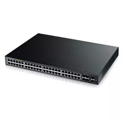 Switch Zyxel GS2210-48HP Gerenciável L2 - 48 Portas Gigabit PoE+ 375W com SFP