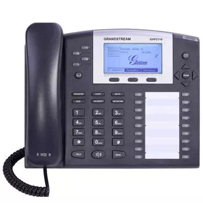 Telefone IP Grandstream GXP2110 — 4 Linhas SIP, 18 Teclas BLF e PoE 802.3af