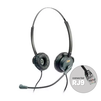 HZ-30-Biauricular-Fone-de-ouvido-RJ9-Zox