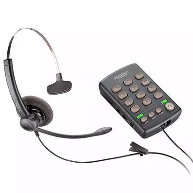 Telefone Headset Plantronics T110 Practica com Cancelamento de Ruído para Call Center