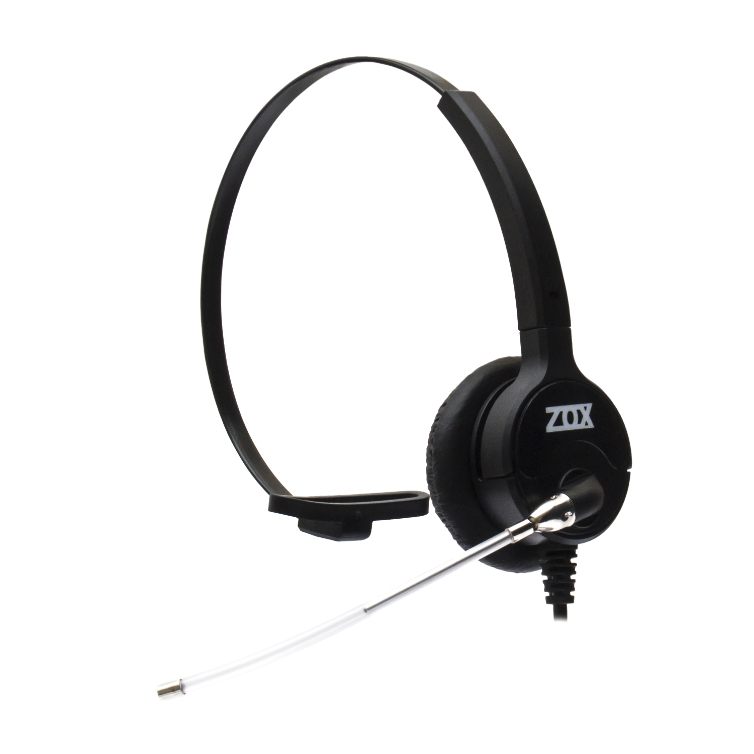Headset Zox HZ-80 RJ9 Mono com Tubo de Voz Removível para Call Center e Telefones Analógicos/Digitais