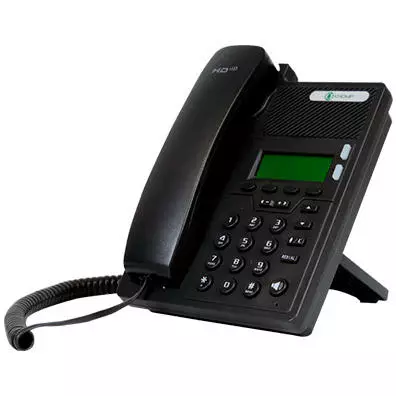Telefone IP Khomp IPS102 - 2 Linhas SIP, PoE, Voz HD e Viva-Voz
