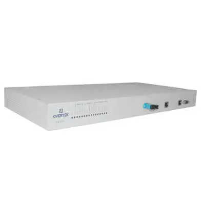 OLT GPON Overtek OT-E8110T 1U para até 64 ONUs com alcance de 20 km