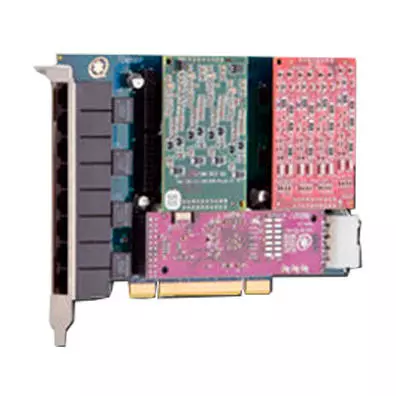 Placa Asterisk Digium TDM808B - 8 Portas FXO Analógicas para PCI