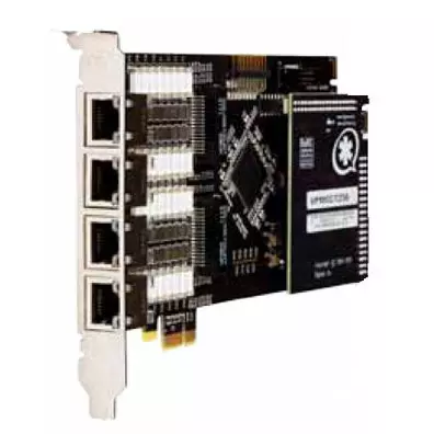 Placa Digium TE820B 8 Portas E1/T1 PCIe com Cancelamento de Eco por Hardware