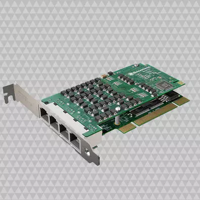 Placa Sangoma A108D 8 Portas E1/T1 240 Canais com DSP e Cancelamento de Eco