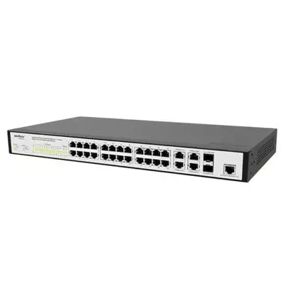 Switch Gerenciável Intelbras SF 2842 MR - 24 Portas Fast Ethernet + 4 Gigabit com 2 Slots SFP