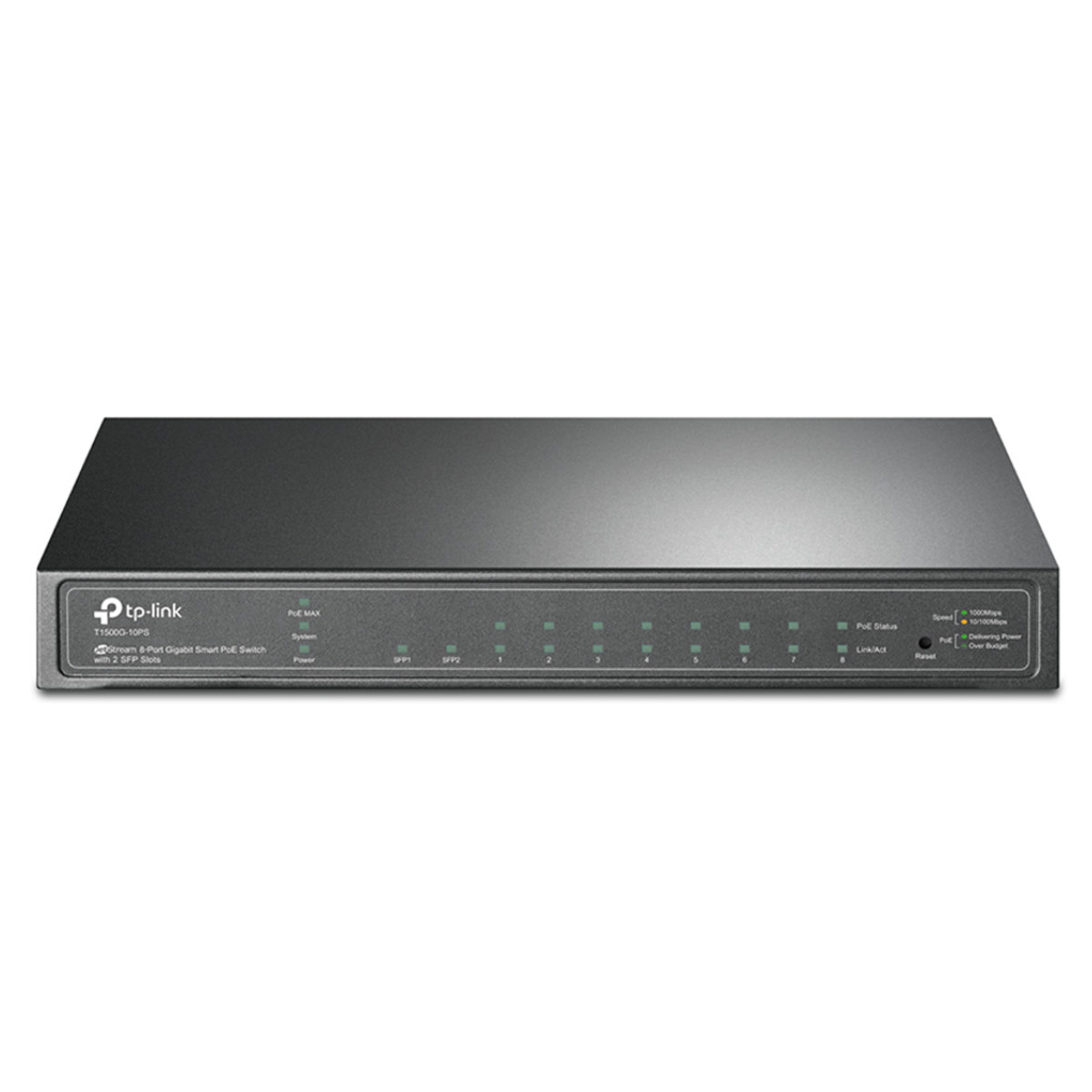 Switch-Smart-Gigabit-PoE-de-8-Portas-com-2-Slots-SFP-Jetstream