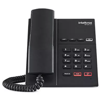 Telefone IP Intelbras TIP 120 - 1 Conta SIP, PoE 802.3af e Áudio HD