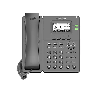 Telefone IP FlyingVoice P20 Wi-Fi 2 Linhas SIP com Áudio HD e USB 2.0