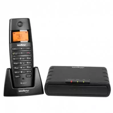 Telefone IP Sem Fio Intelbras TS 60 IP Híbrido DECT