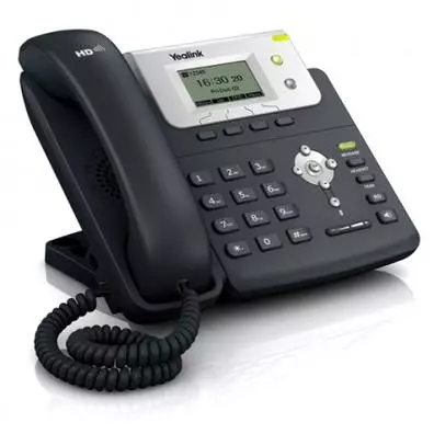 Telefone IP Yealink T20P - 2 Linhas SIP, Voz HD, Display LCD e PoE