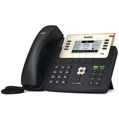 Telefone IP Yealink T27G Gigabit 6 Contas SIP com PoE e Áudio HD Optima