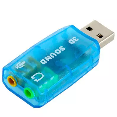 Adaptador Áudio USB 5.1 Spark Placa Som Externa 3D
