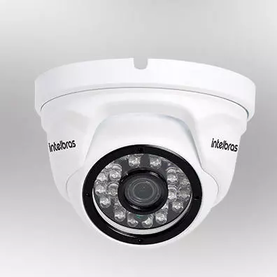 Câmera IP Intelbras VIP 1120 D 1MP 720p 2.8mm IR 20m - Dome de Segurança com Visão Noturna
