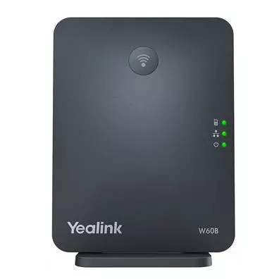 Base DECT IP Yealink W60B - Estação Base para até 8 Ramais e 8 Contas SIP