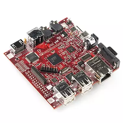 Placa de Desenvolvimento BeagleBoard com Processador ARM Cortex-A8 OMAP3530, DVI-D, USB OTG, USB Host e SD/MMC